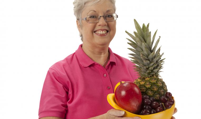 Lady with a pineapple